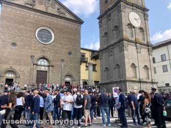 Il funerale di Leonardo Cristiani