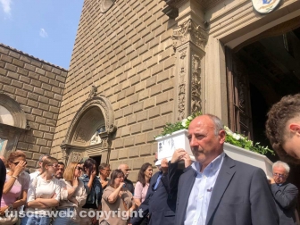 Il funerale di Leonardo Cristiani