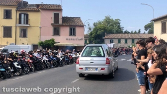 Il funerale di Leonardo Cristiani