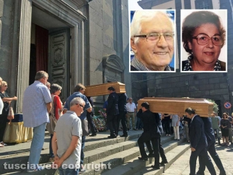Vetralla - I funerali di Luciano Di Gregorio e Luigina Graziani
