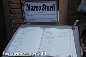 Viterbo - I funerali di Marco Storti
