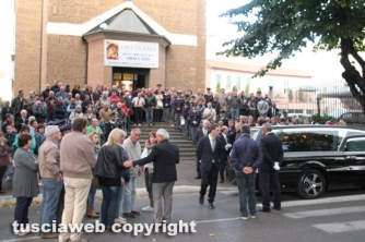Viterbo - I funerali di Marco Storti