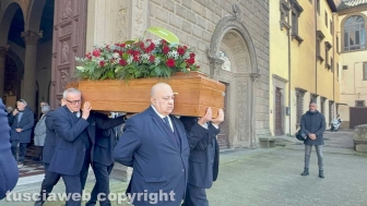 Viterbo - I funerali di Massimo Gemini alla Quercia