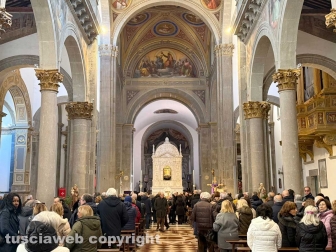 Viterbo - I funerali di Massimo Gemini alla Quercia