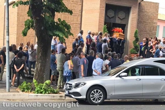 Viterbo - I funerali di Maurizio Ragonesi