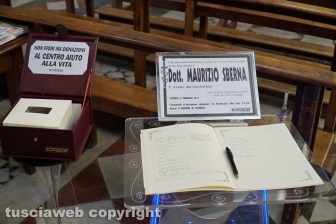 I funerali di Maurizio Sberna