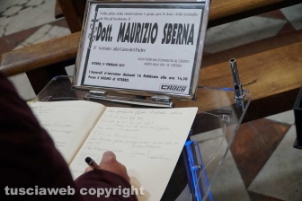 I funerali di Maurizio Sberna