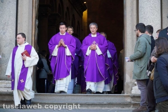 I funerali di Maurizio Sberna