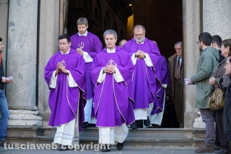 I funerali di Maurizio Sberna