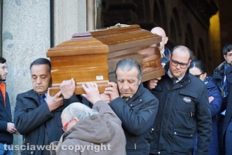 I funerali di Maurizio Sberna