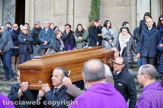 I funerali di Maurizio Sberna
