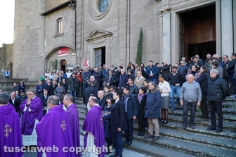 I funerali di Maurizio Sberna