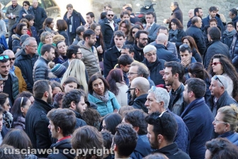 I funerali di Maurizio Sberna