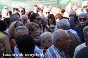 Il vicesindaco di Viterbo Luisa Ciambella ai funerali