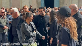 Ronciglione - I funerali di Nadia Ferrari - Marco Mengoni