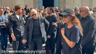 Ronciglione - I funerali di Nadia Ferrari - Marco e Maurizio Mengoni