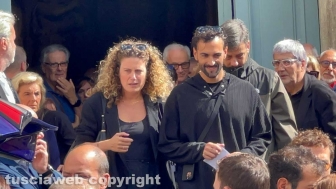 Ronciglione - I funerali di Nadia Ferrari - Marco Mengoni