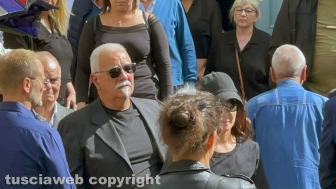 Ronciglione - I funerali di Nadia Ferrari - Il marito Maurizio Mengoni