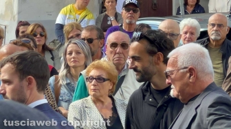 Ronciglione - I funerali di Nadia Ferrari - Marco e Maurizio Mengoni