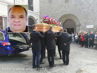 Viterbo - Omicidio in via San Luca - I funerali di Norveo Fedeli
