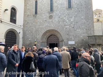 Viterbo - Omicidio in via San Luca - I funerali di Norveo Fedeli
