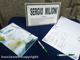 I funerali di Sergio Milioni
