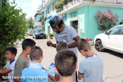 I giocatori della Lazio a Vetralla