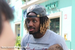 I giocatori della Lazio a Vetralla