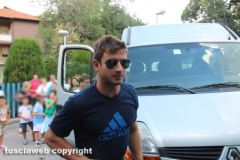 I giocatori della Lazio a Vetralla