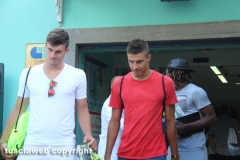 I giocatori della Lazio a Vetralla