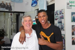 I giocatori della Lazio a Vetralla