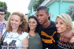 I giocatori della Lazio a Vetralla