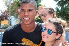 I giocatori della Lazio a Vetralla