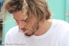 I giocatori della Lazio a Vetralla