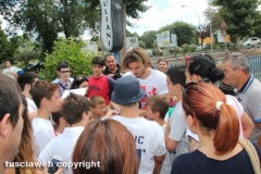 I giocatori della Lazio a Vetralla