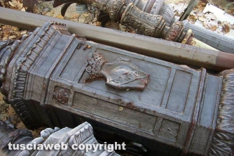 I lampioni a pezzi una decina di anni fa