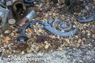 I lampioni a pezzi una decina di anni fa