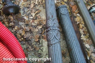 I lampioni a pezzi una decina di anni fa