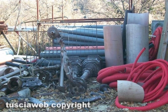 I lampioni a pezzi una decina di anni fa