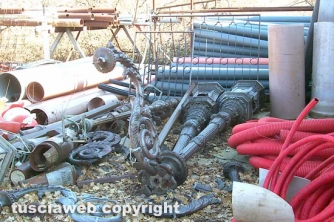 I lampioni a pezzi una decina di anni fa