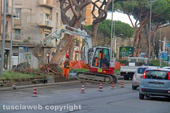 I lavori a piazzale Gramsci