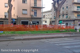 I lavori a piazzale Gramsci