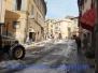 I lavori in via Cairoli alla presenza di Marini