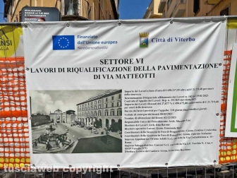 I lavori in via Matteotti