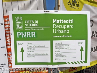 I lavori in via Matteotti