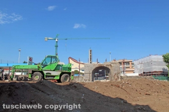 I lavori lungo la Cassia nord
