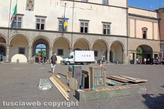 I lavori per il set di Catch-22