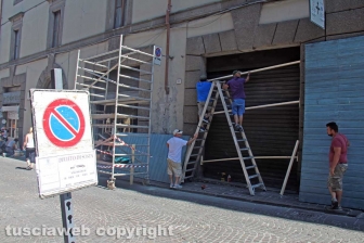 I lavori per il set di Catch-22