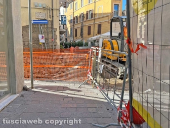Viterbo - I lavori tra via della cava e via Matteotti