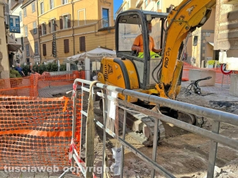 Viterbo - I lavori tra via della cava e via Matteotti